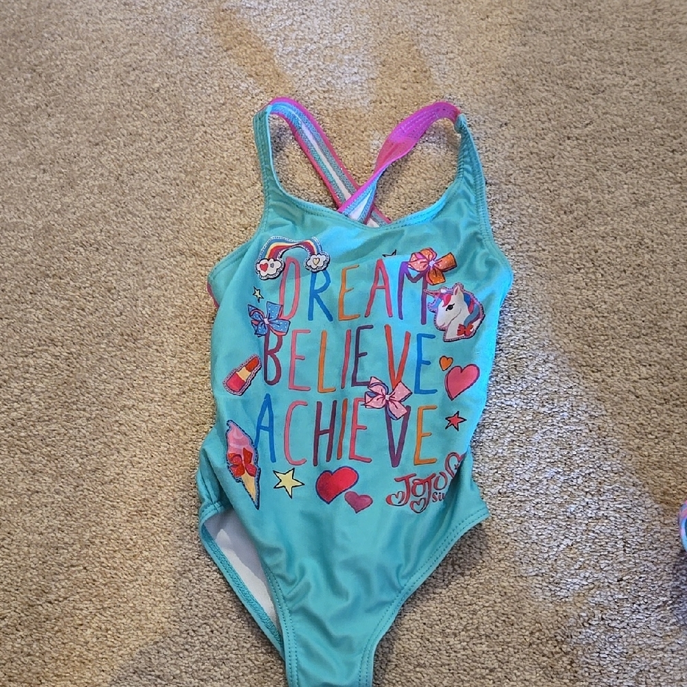 JoJo Siwa Kids Swimwear - Blue and Pink